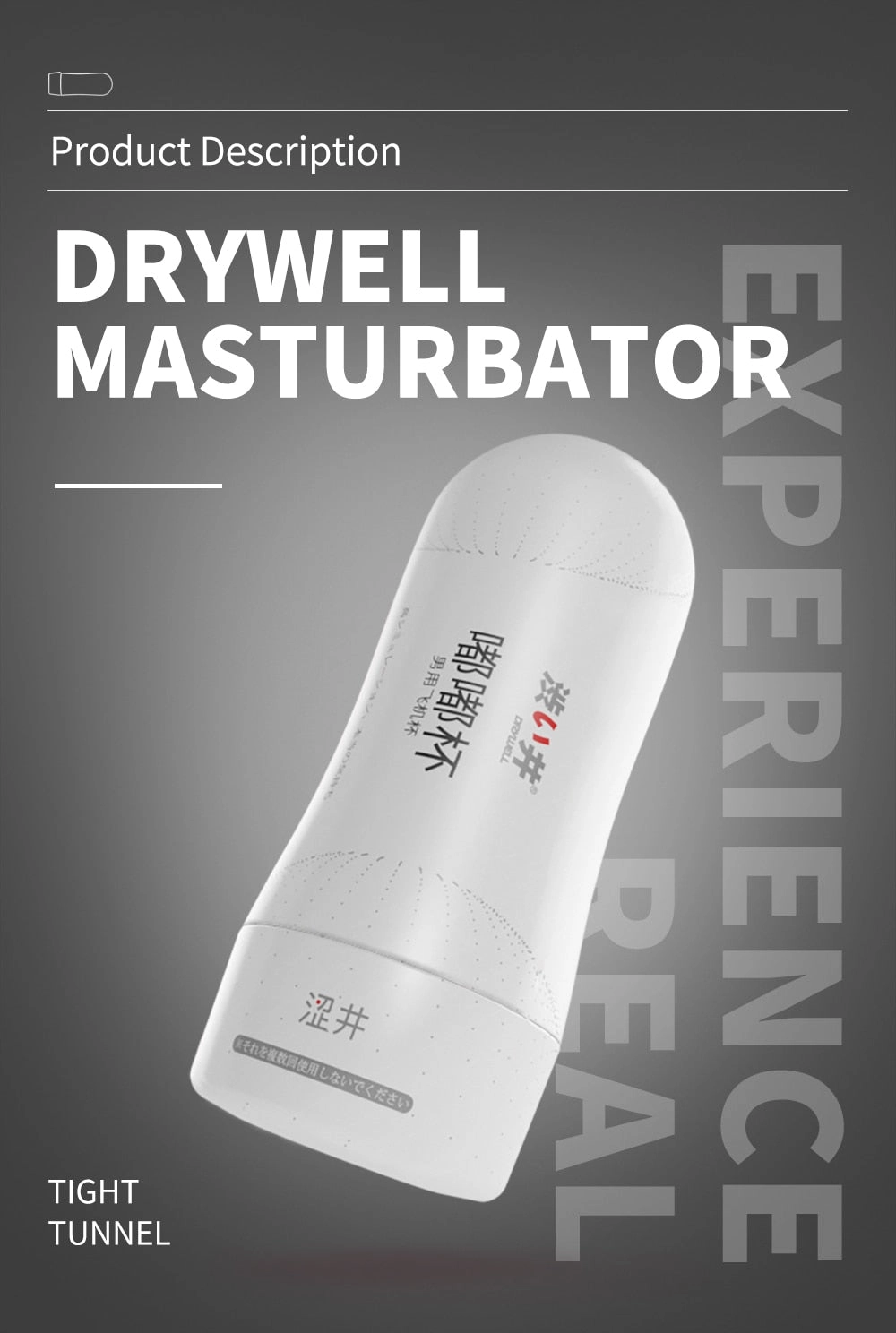 DRY WELL Male Masturbator Cup Soft Pussy Sex Toys Realistic Vagina for Men Silicone Pocket Pussy Mens Masturbation