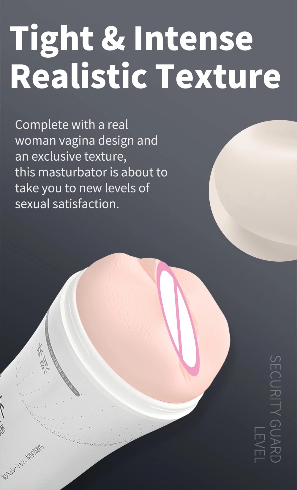 DRY WELL Male Masturbator Cup Soft Pussy Sex Toys Realistic Vagina for Men Silicone Pocket Pussy Mens Masturbation