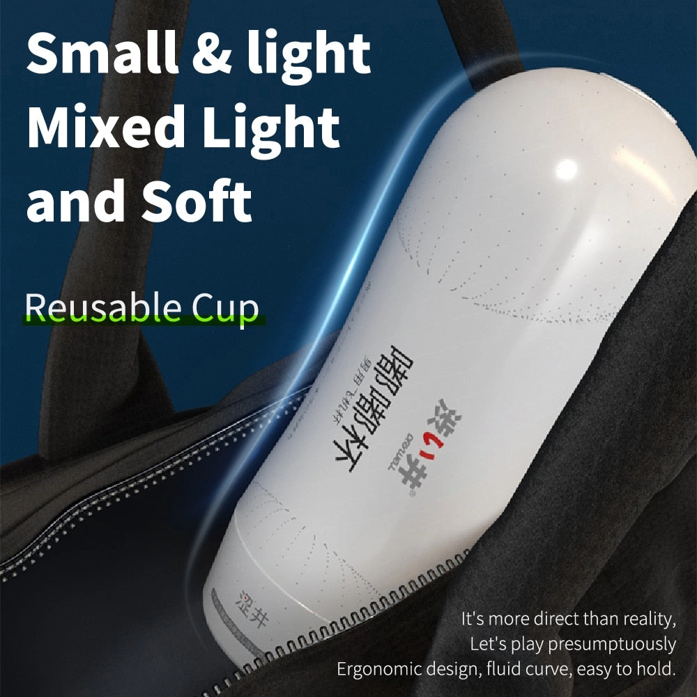 DRY WELL Male Masturbator Cup Soft Pussy Sex Toys Realistic Vagina for Men Silicone Pocket Pussy Mens Masturbation
