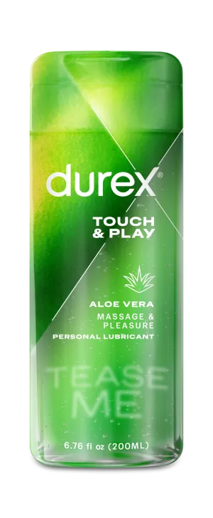 Durex Massage & Play 2 in 1 Lubricant, 6.76 oz. Soothing Touch with Aloe Vera