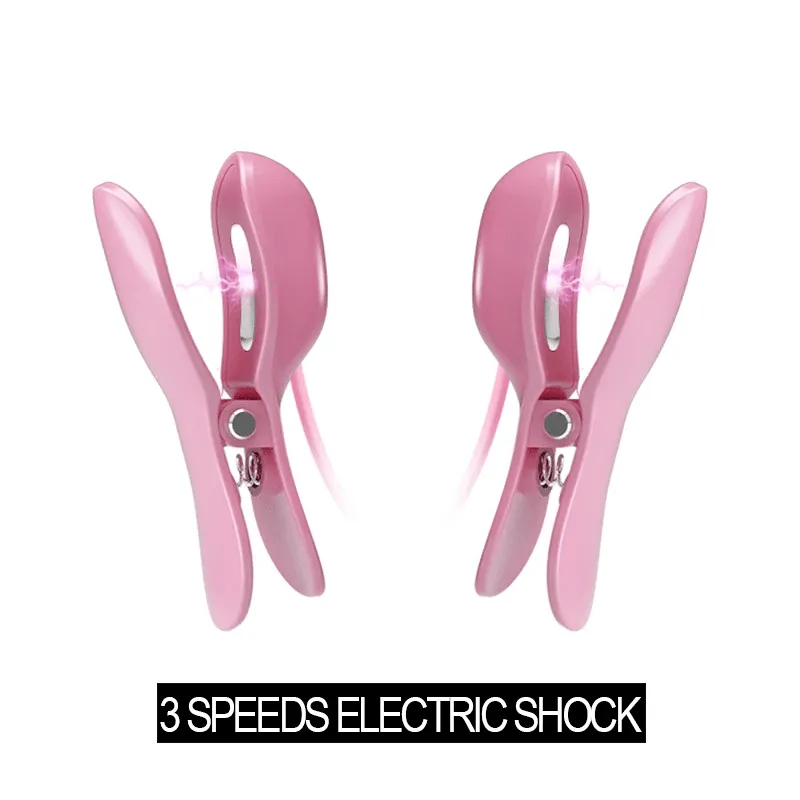 Electric Nipple Clamps Shock Stimulation Nipple Clips