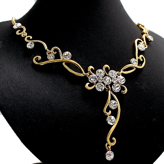 Fashion Crystal Earring Necklace Set Gifts For Her Girl Friend Friendship