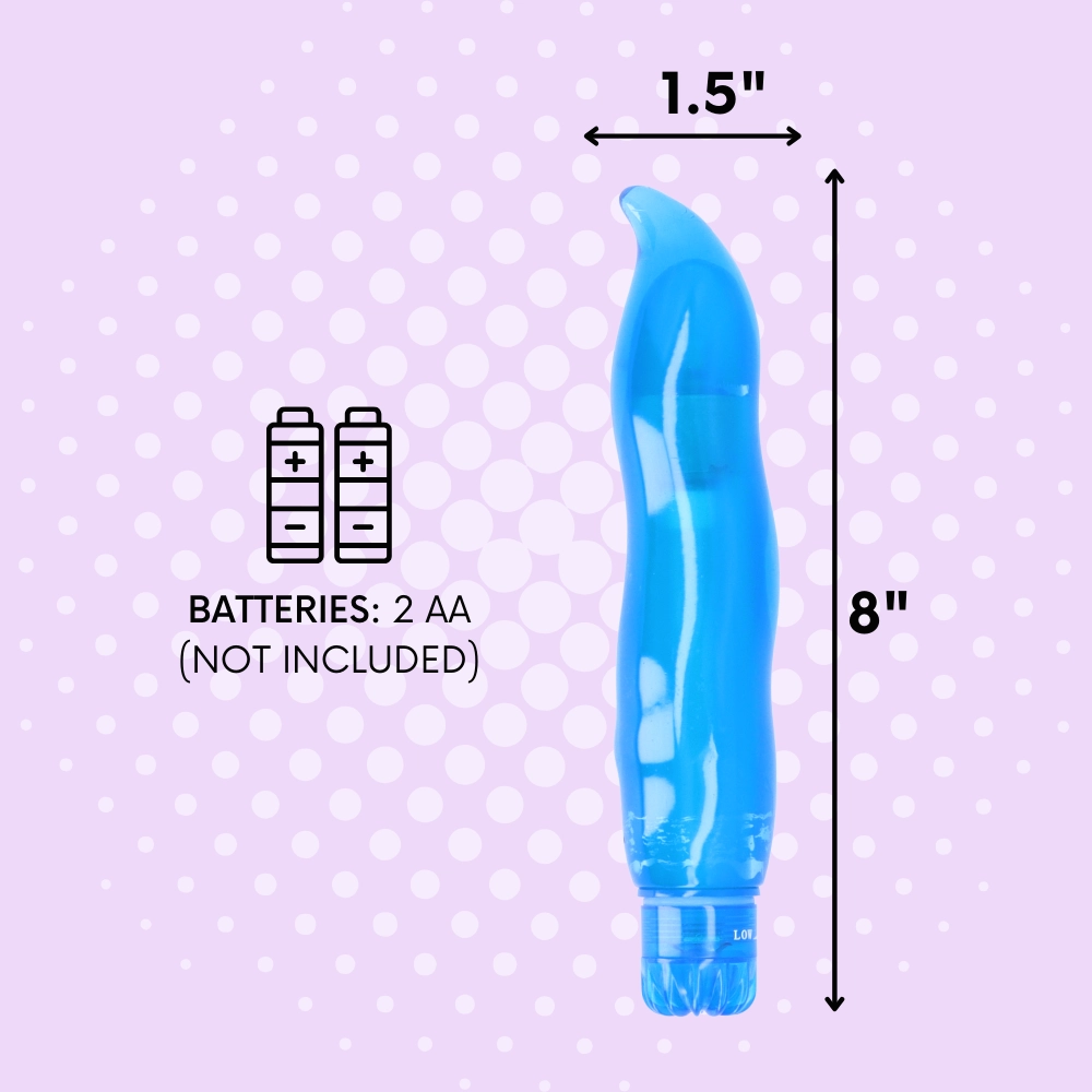 FREE Mr. Blue Soft Tip Wavy Vibrator