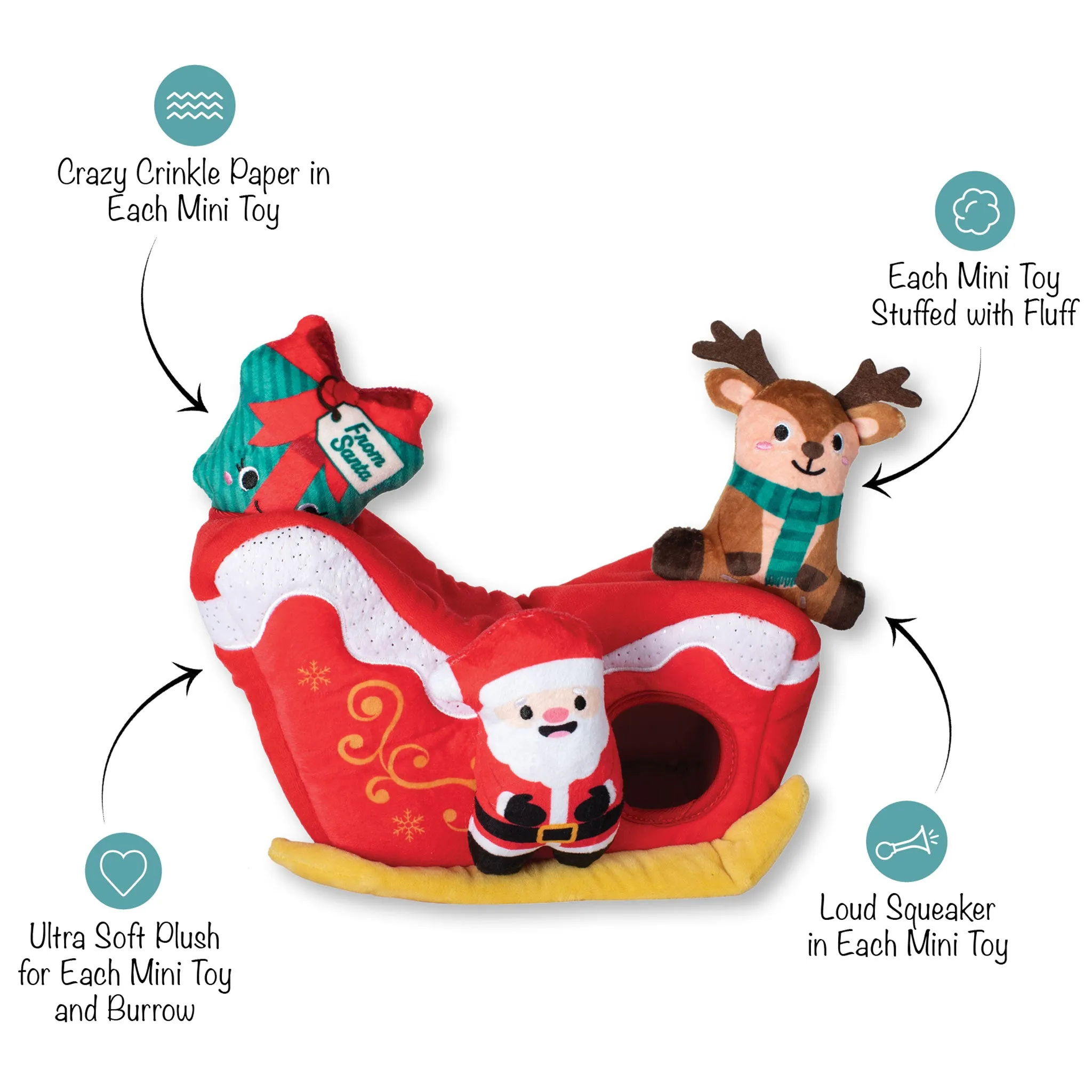 Fringe Hold on for Deer Life Burrow Multi Dog Toys