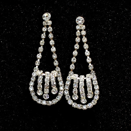 Generous Noble Banquet Wedding Crystal Silver Earring Necklace Set