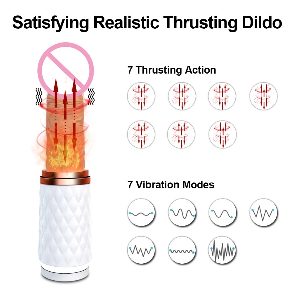 Hands Free Automatic Thrusting Dildo Vibrator Suction Cup Vibrators