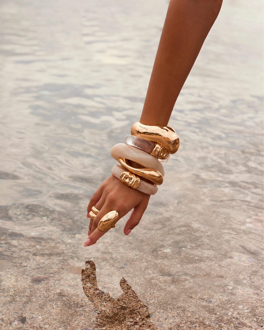 HARMONY BANGLE - GOLD PLATED 18K