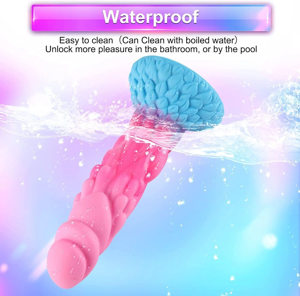 HiSmith Waldolo Silicone Beleala Dildo 8.2 Inch - Pink/Blue