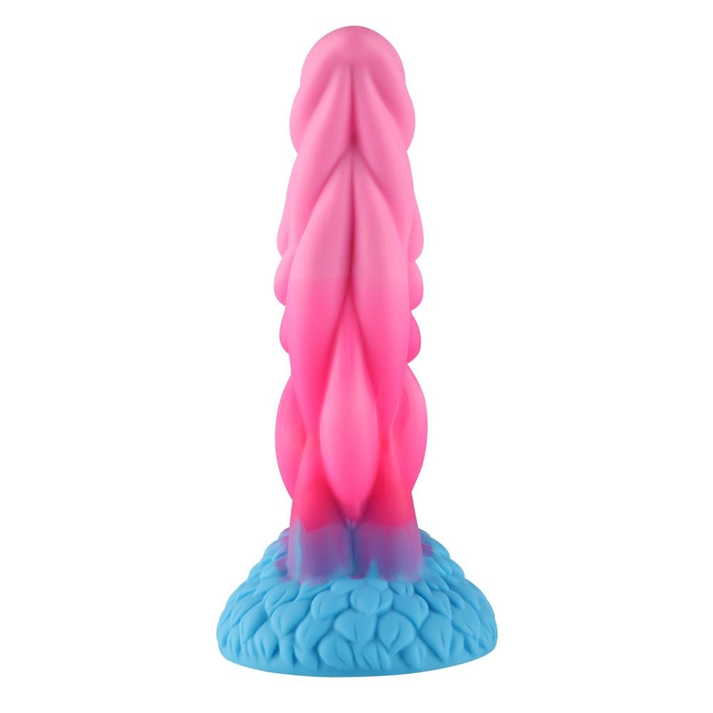 HiSmith Waldolo Silicone Beleala Dildo 8.2 Inch - Pink/Blue