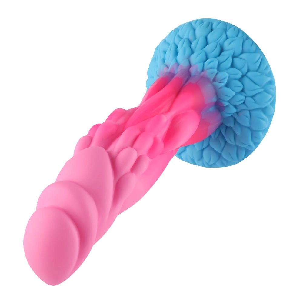 HiSmith Waldolo Silicone Beleala Dildo 8.2 Inch - Pink/Blue