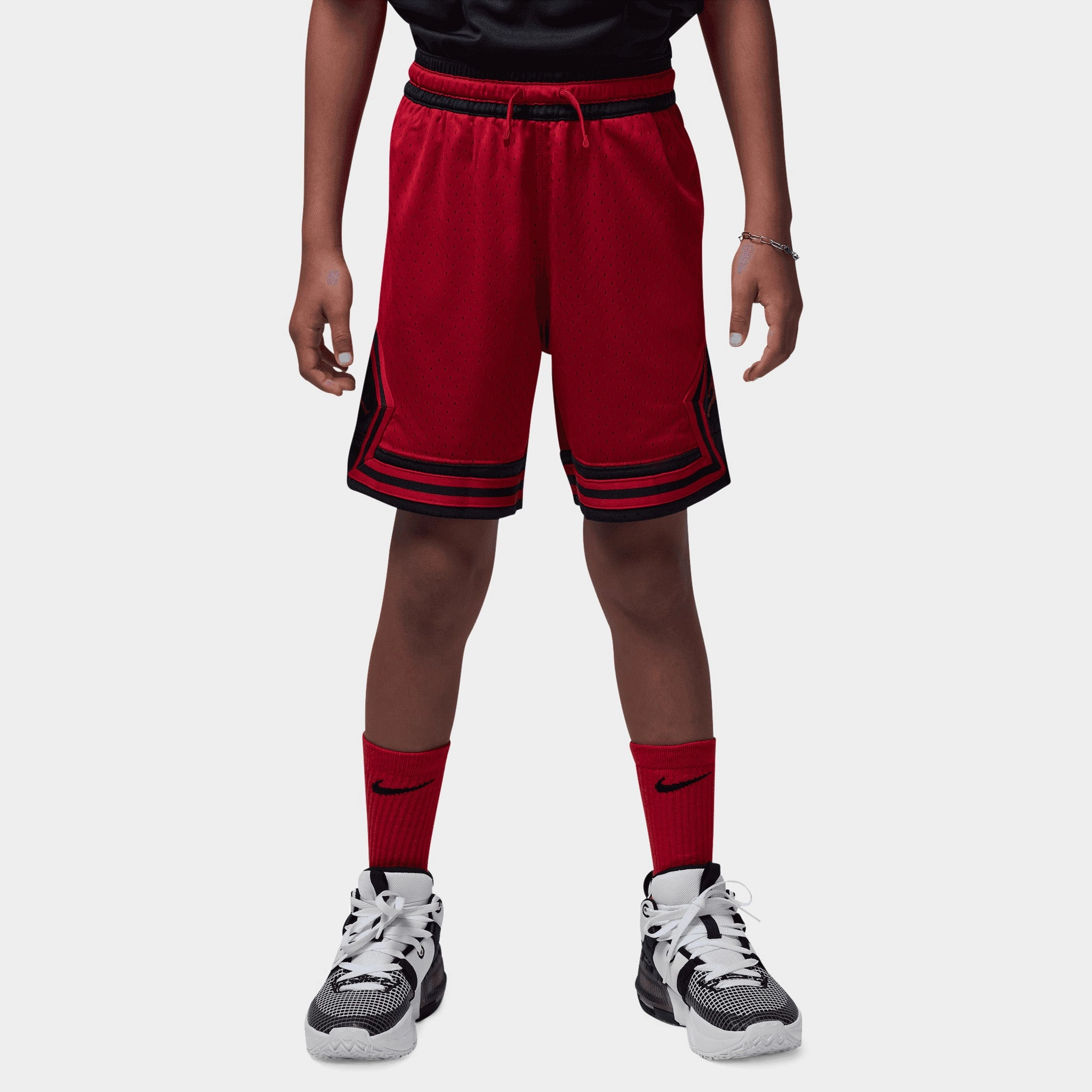 Jordan Junior Boys' Dri-Fit Diamond Shorts / Gym Red