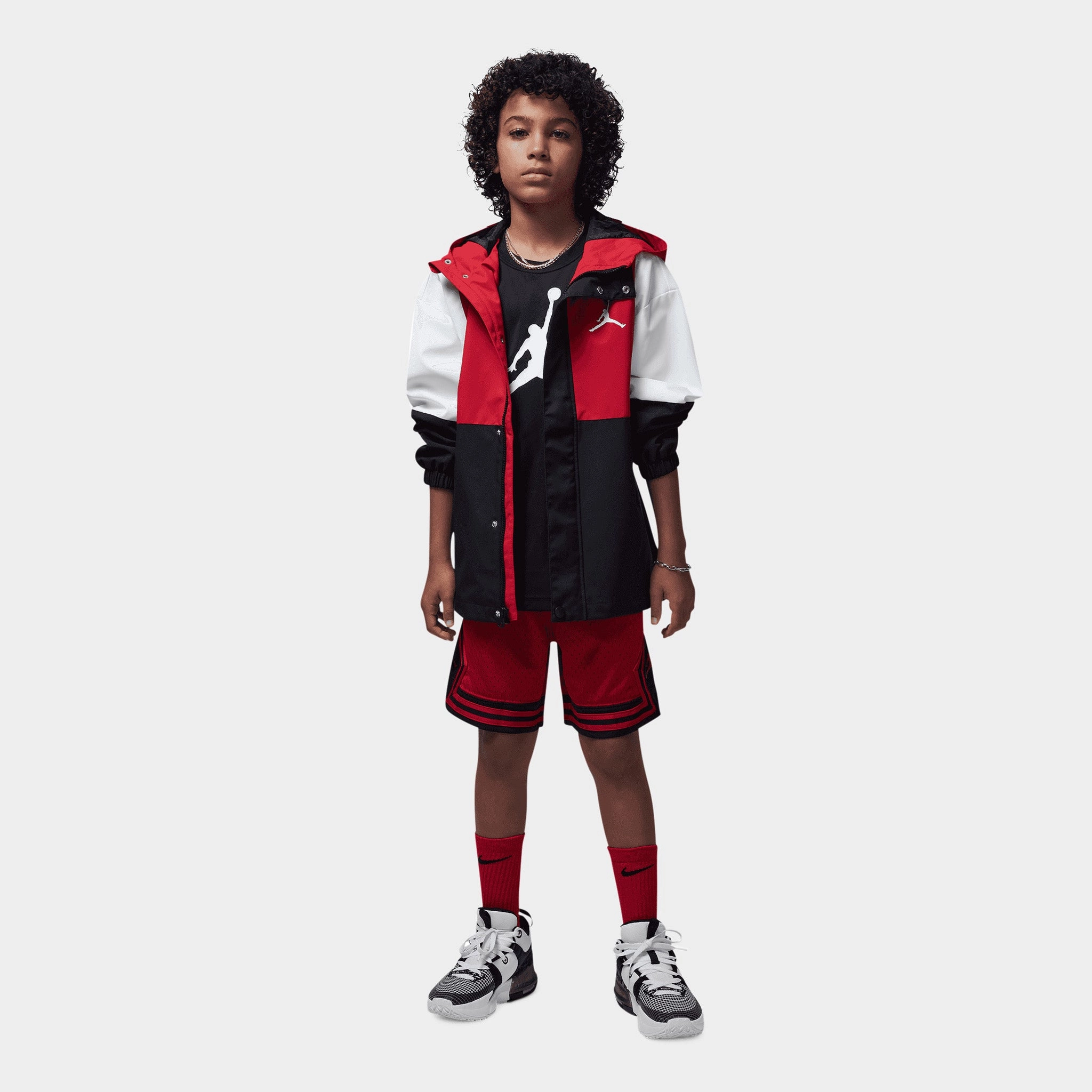 Jordan Junior Boys' Dri-Fit Diamond Shorts / Gym Red
