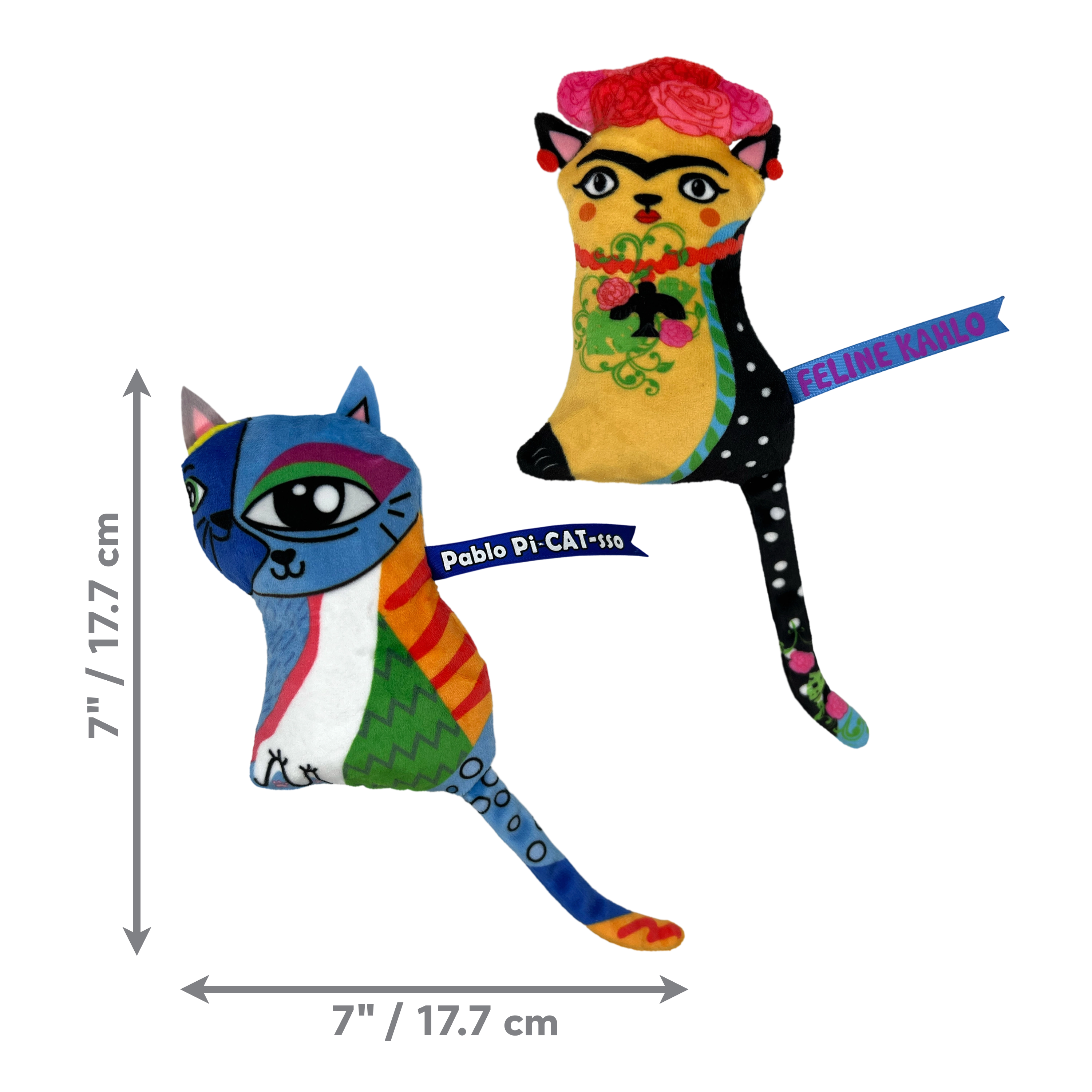 KONG Artz Kahlo / Dali Catnip Cat Toy 2 Pack