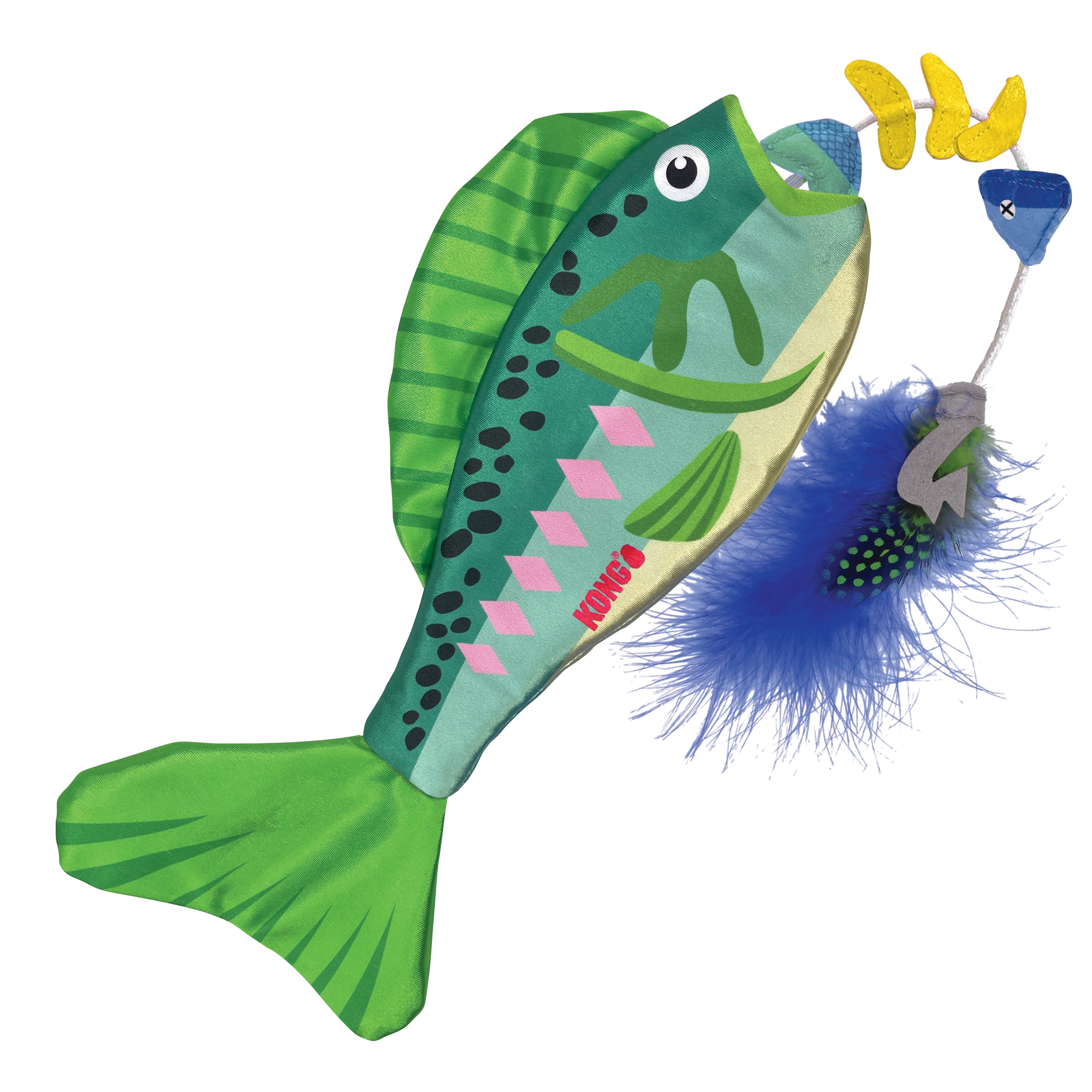 Kong Wrangler Angler Fish Cat Toy