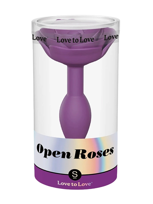 Love to Love Open Roses Silicone Butt Plug