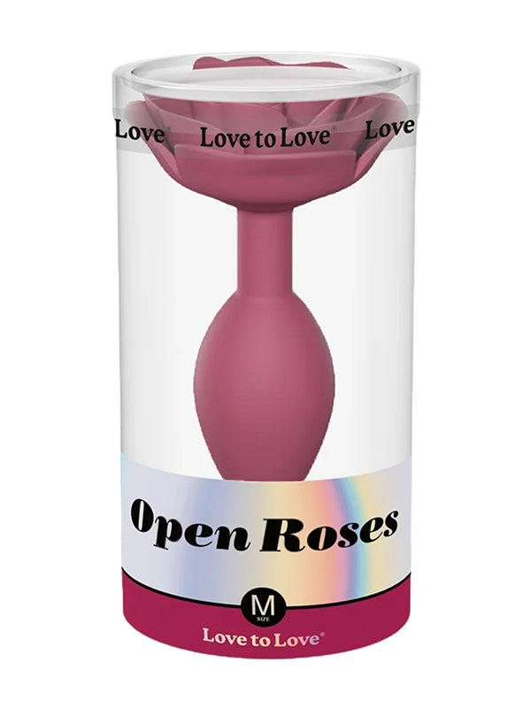 Love to Love Open Roses Silicone Butt Plug