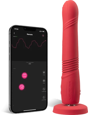 Lovense Gravity Thrusting And Vibrating Dildo
