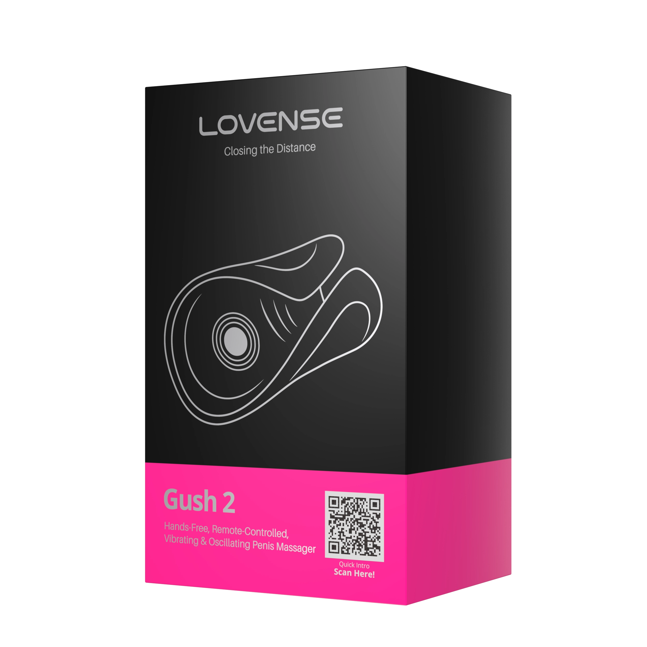 Lovense Gush 2 Remote-controlled Vibrating & Oscillating Penis Massager