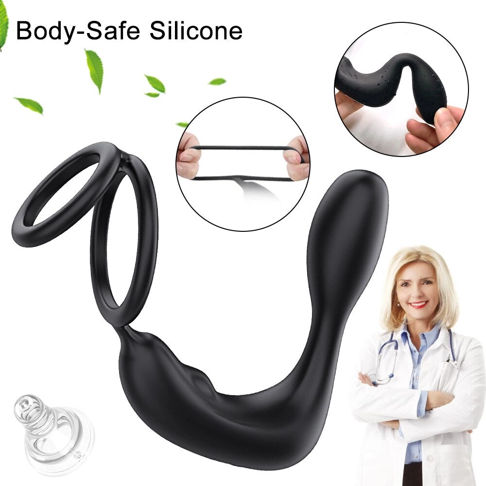 Male Prostate Massager Anal Butt Plug Bluetooth App Vibrators for Men Masturbator