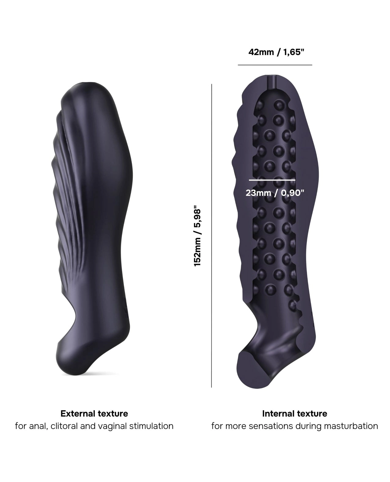 Manwan RYZER Penis Sleeve - Pine Gray