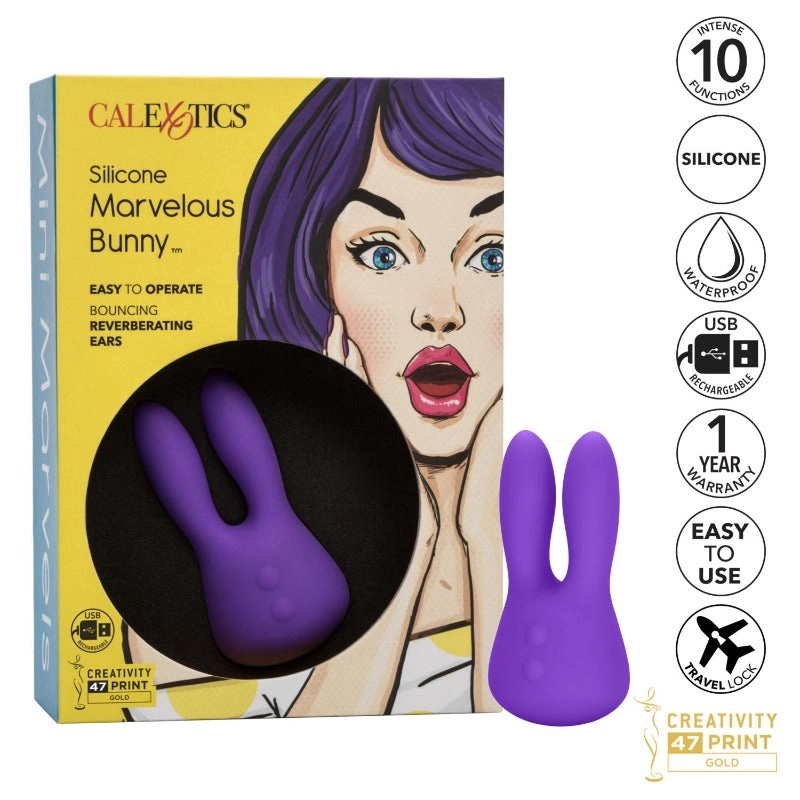 Mini Marvels Marvelous Bunny Rechargeable 10 Speed Vibrator