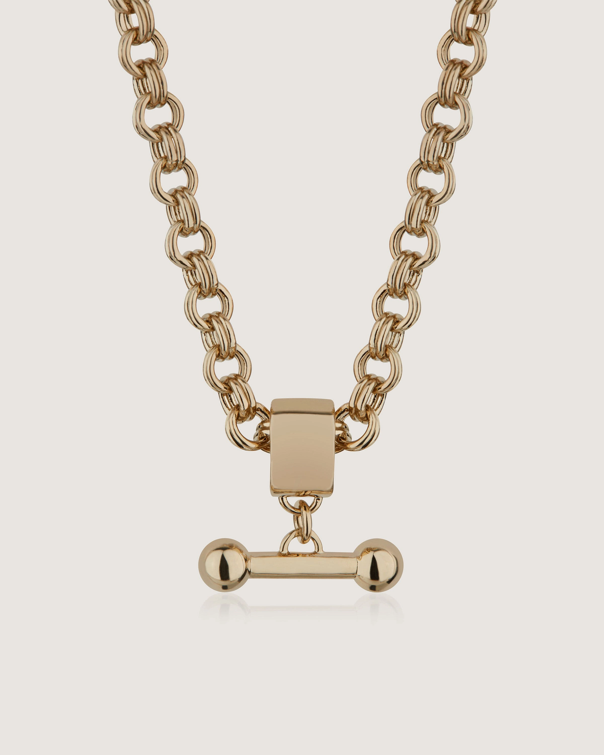 Mosaic Chain Bracelet - 22 Carat Gold Gilded