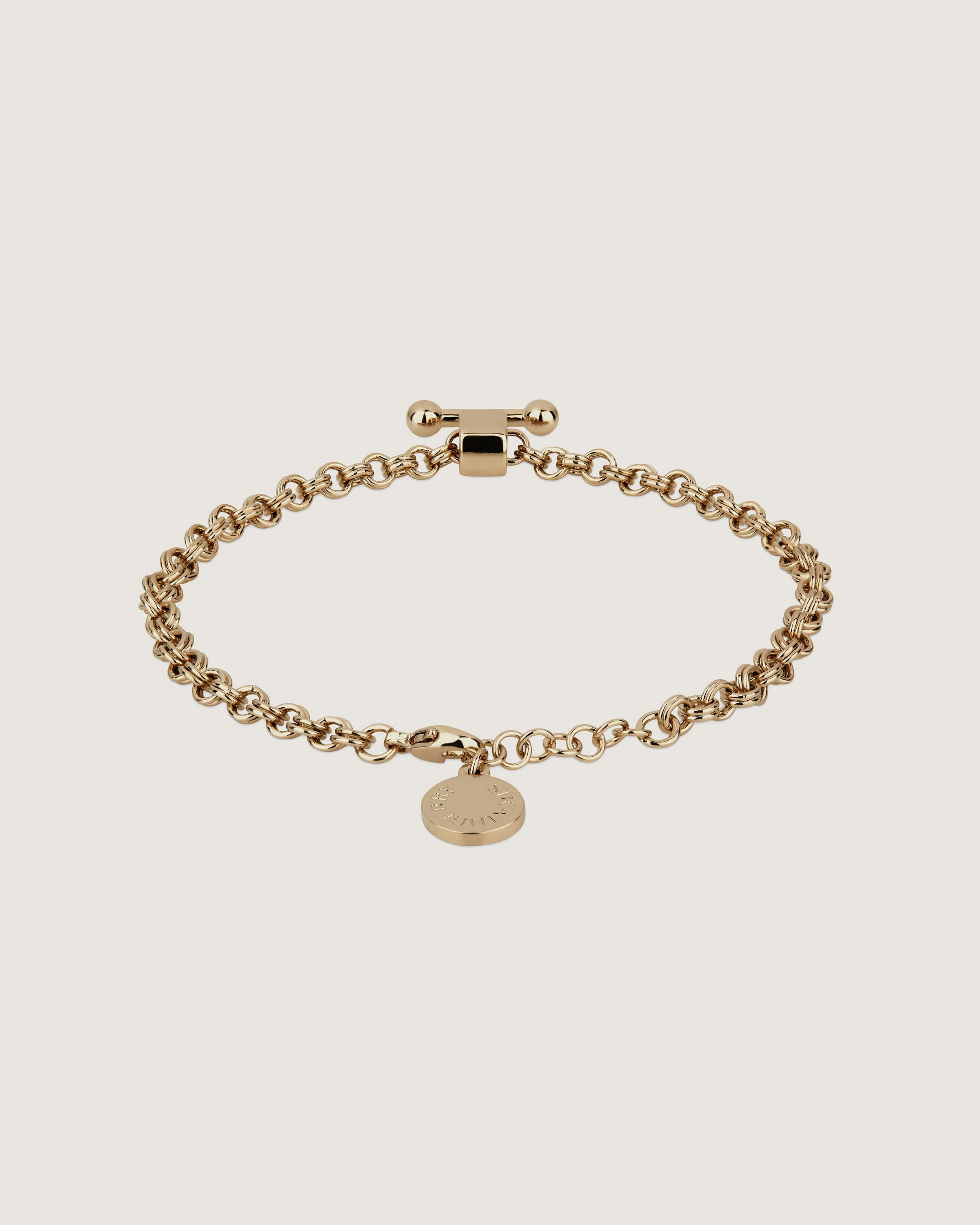 Mosaic Chain Bracelet - 22 Carat Gold Gilded
