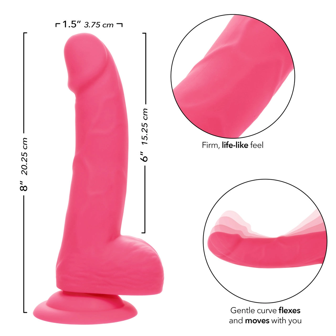 Neon® Silicone Studs® 6/15.25 cm