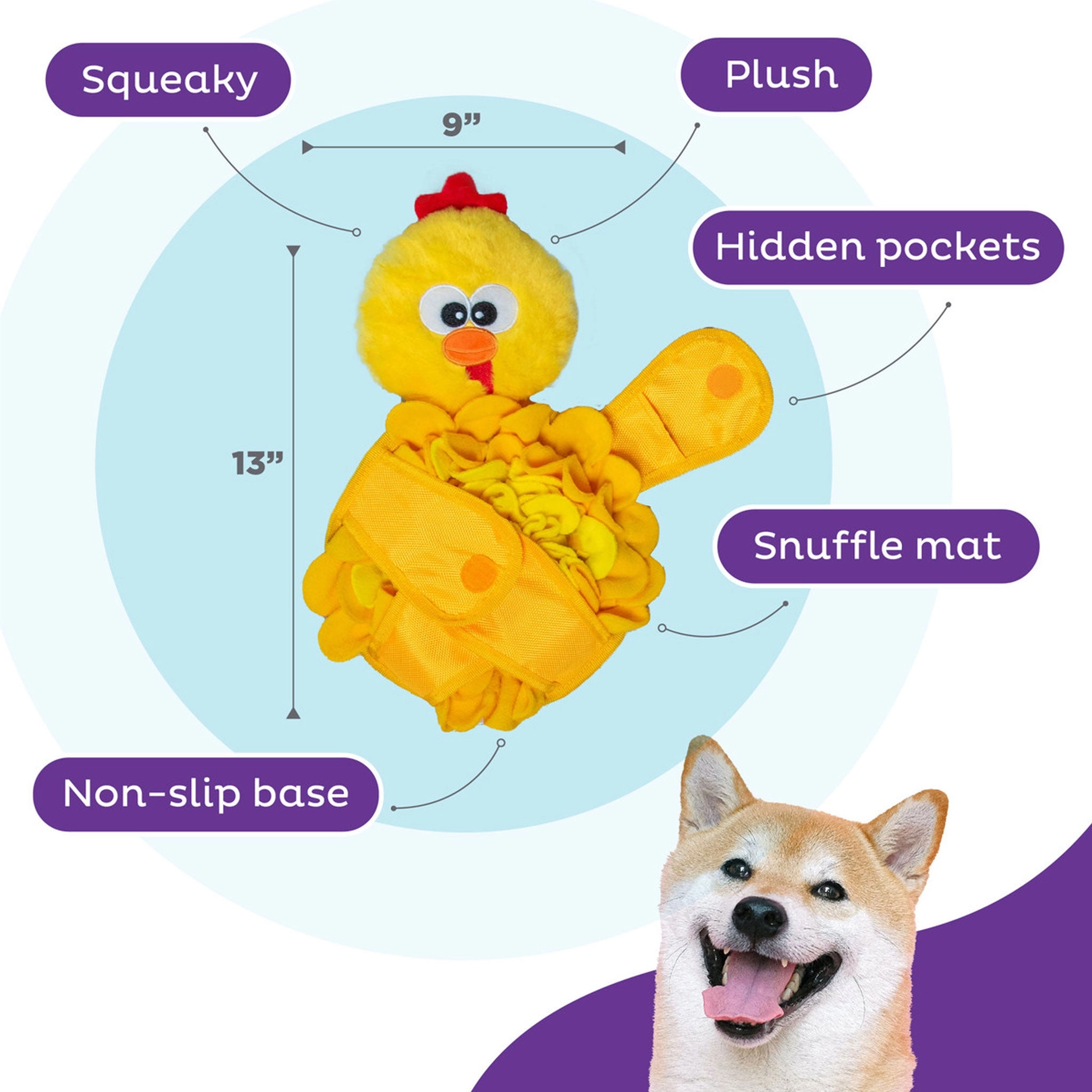 Nina Ottosson Snuffle Palz Chicken Dog Toy