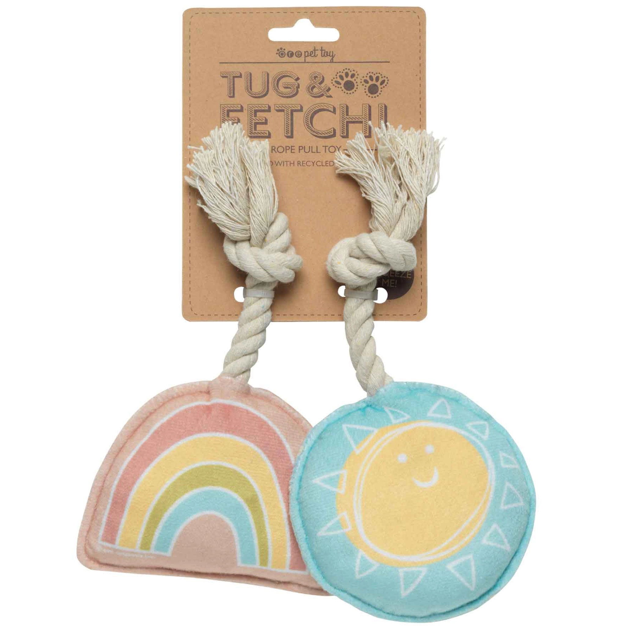 Ore Pet Mini Rope Toy Sun & Rainbow Dog Toys