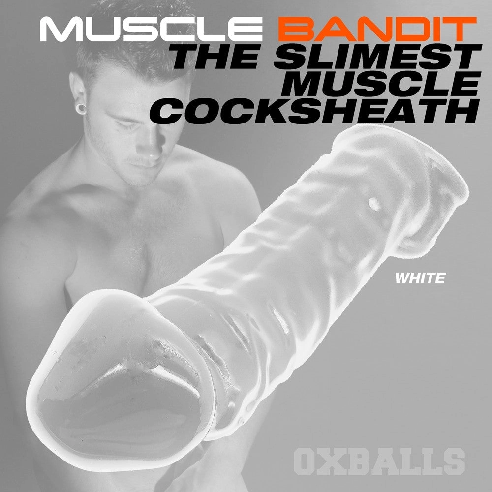 Oxballs Muscle Bandit Cock Sheath - Clear