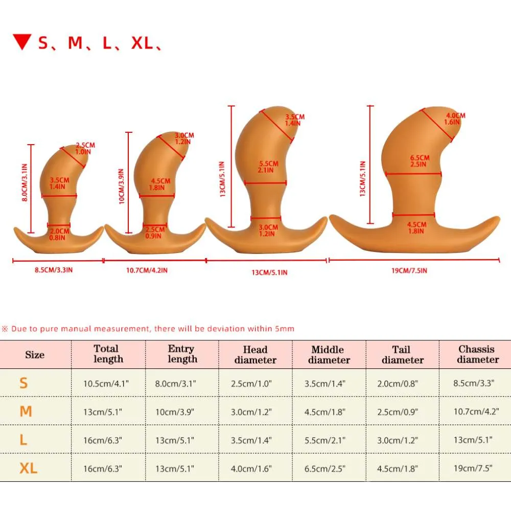 Peapods - Small Butt Plug - Silicone Anal Plug - Public Butt Plug