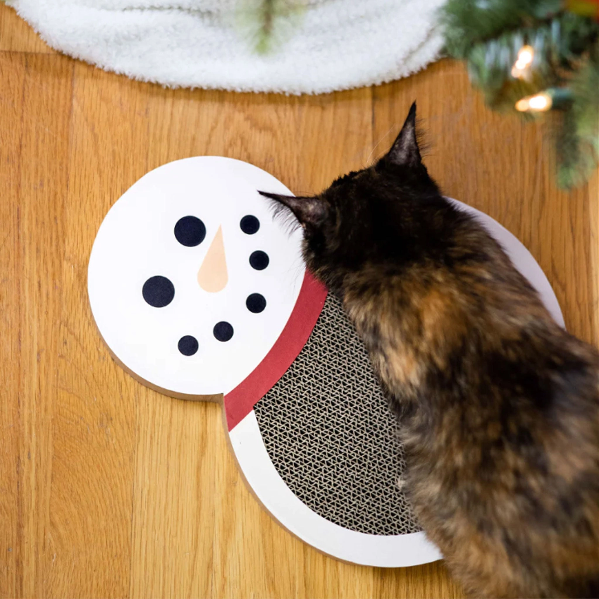 Pearhead Snowman Scratch Pad White Cat Scratchers