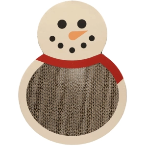 Pearhead Snowman Scratch Pad White Cat Scratchers