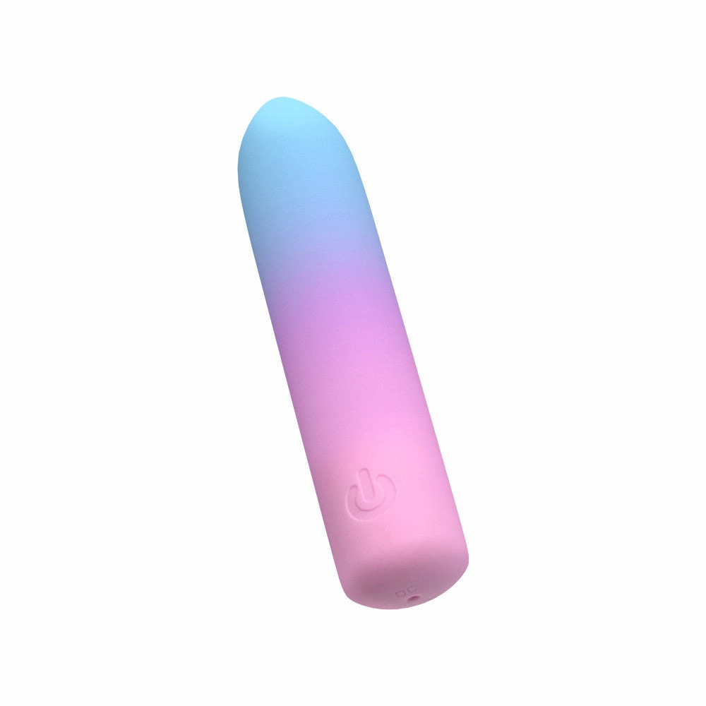 Play With Me by Blush ®| Berry Burst 4 Inch Silicone Bullet Vibrator – USB Rechargeable Clitoral Nipple Massager – In Multicolor