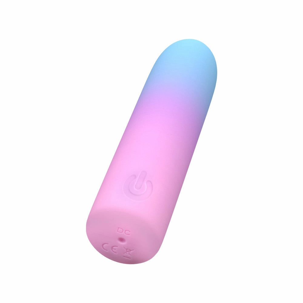 Play With Me by Blush ®| Berry Burst 4 Inch Silicone Bullet Vibrator – USB Rechargeable Clitoral Nipple Massager – In Multicolor