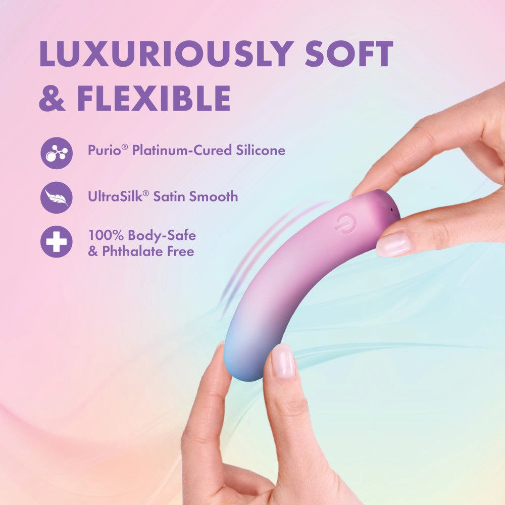 Play With Me by Blush ®| Berry Burst 4 Inch Silicone Bullet Vibrator – USB Rechargeable Clitoral Nipple Massager – In Multicolor