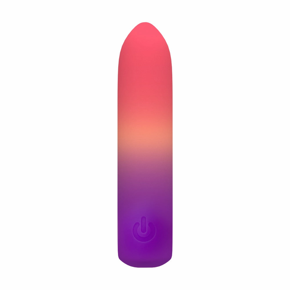 Play With Me by Blush ®| Cotton Candy 4 Inch Silicone Bullet Vibrator – USB Rechargeable Clitoral Nipple Massager – In Multicolor