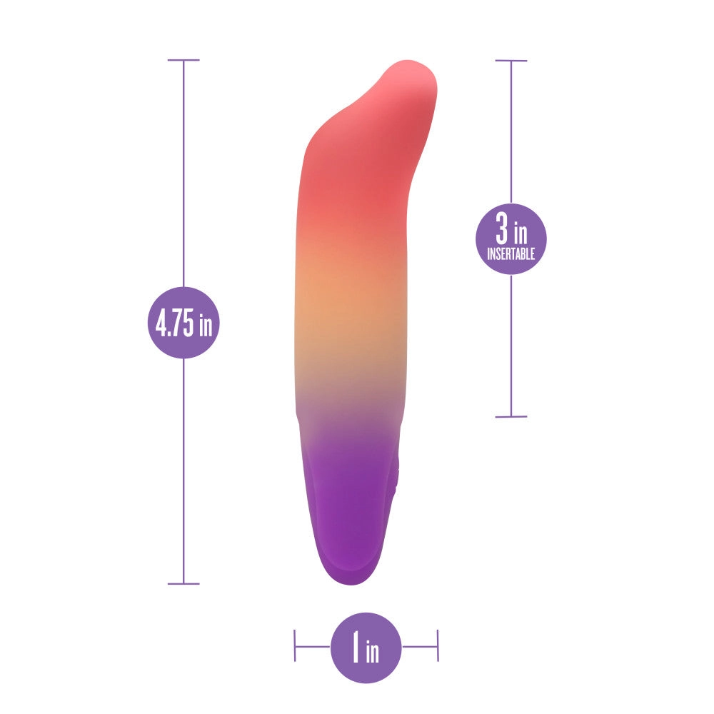 Play With Me by Blush ®| Dolphin Dreams 4.75 Inch Silicone Bullet Vibrator – USB Rechargeable Clitoral Nipple Massager – In Multicolor