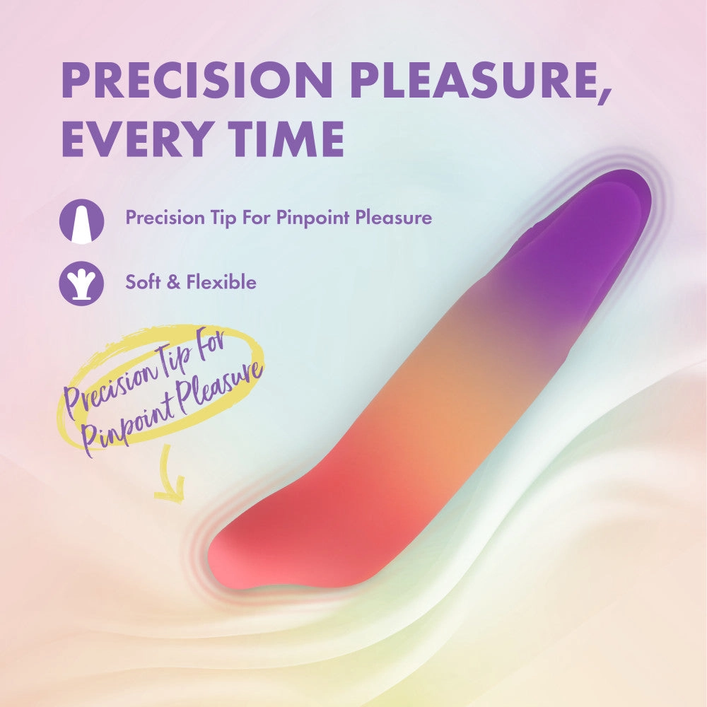 Play With Me by Blush ®| Dolphin Dreams 4.75 Inch Silicone Bullet Vibrator – USB Rechargeable Clitoral Nipple Massager – In Multicolor