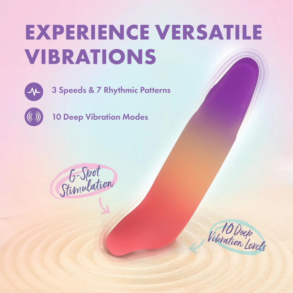 Play With Me by Blush ®| Dolphin Dreams 4.75 Inch Silicone Bullet Vibrator – USB Rechargeable Clitoral Nipple Massager – In Multicolor