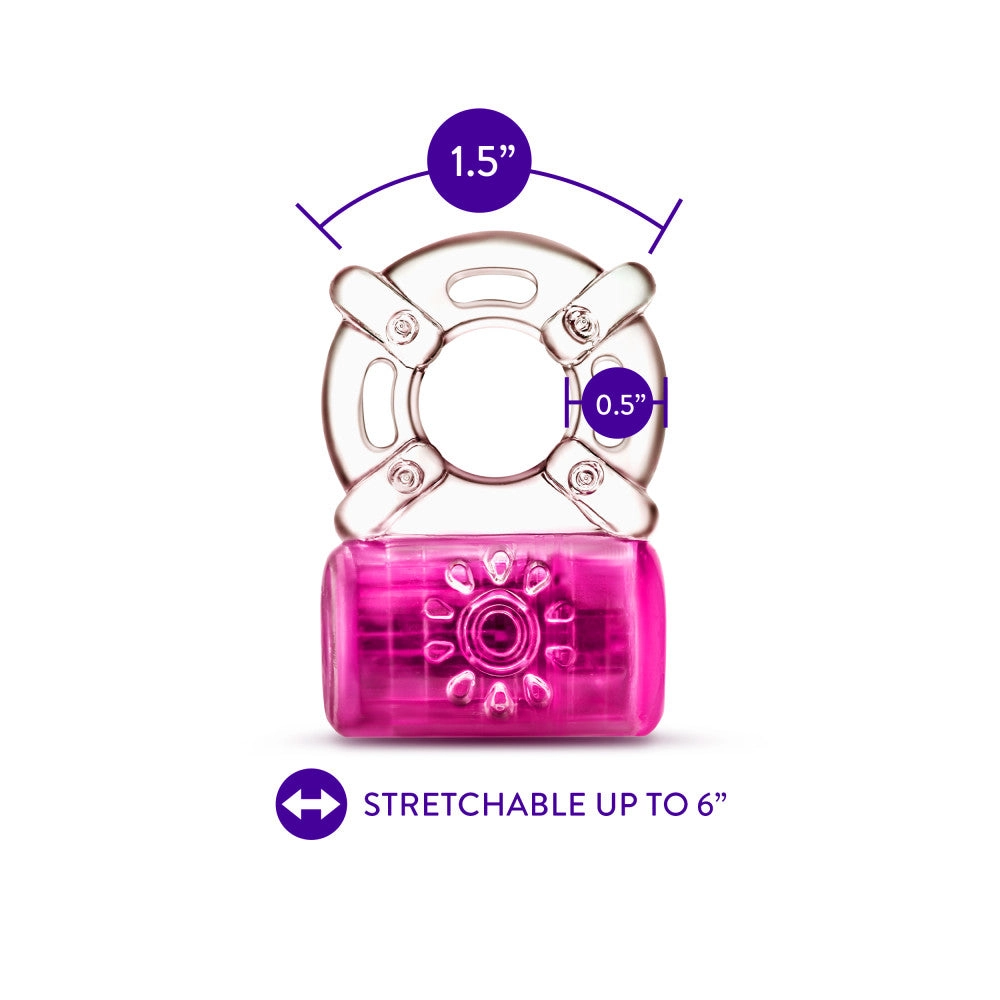 Play With Me By Blush® | Pleaser: Rechargeable Vibrating Penis Ring - Pink