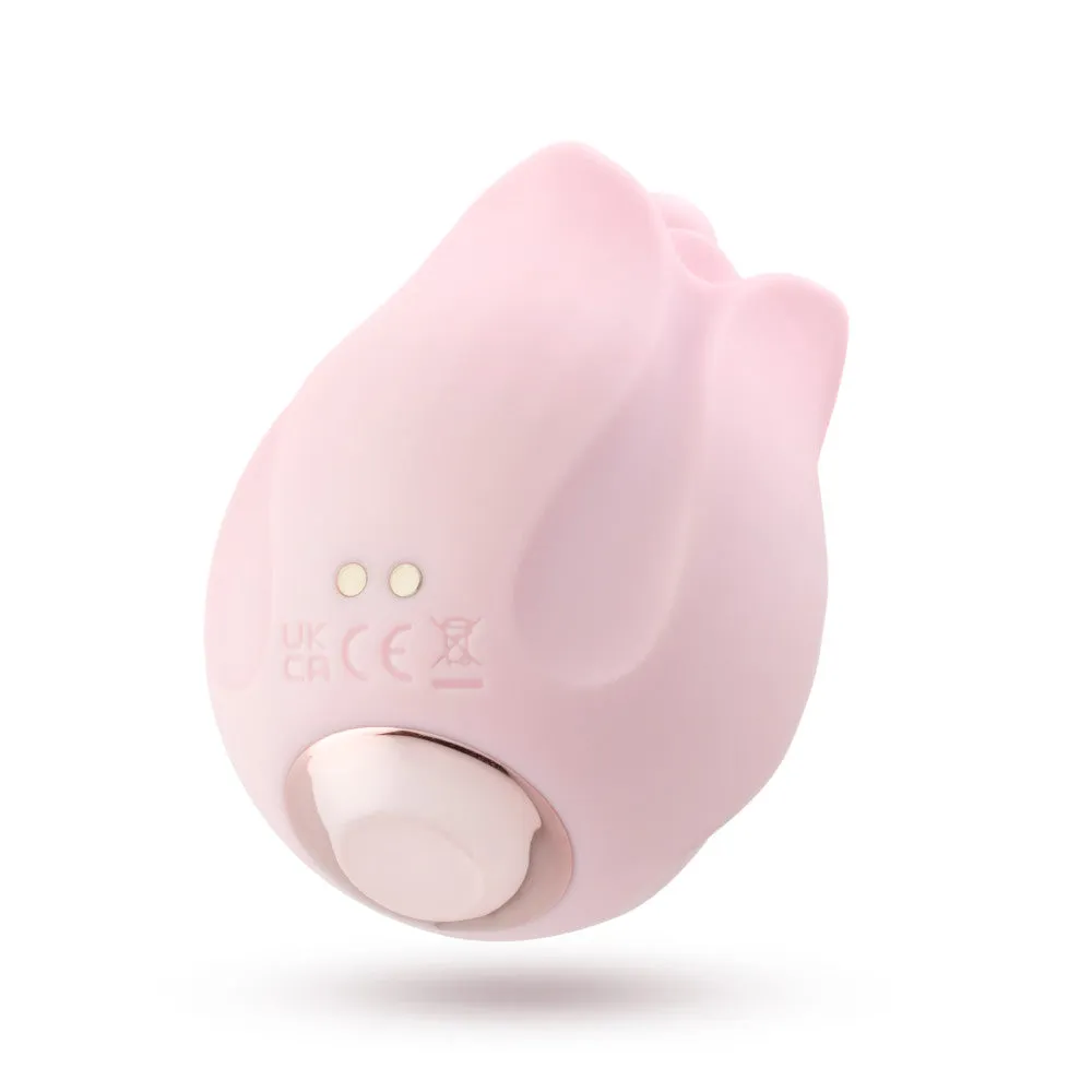 Play With Me | Romantic Rose Silicone Vibrator With Rosebud Attachment Heads – In Pink