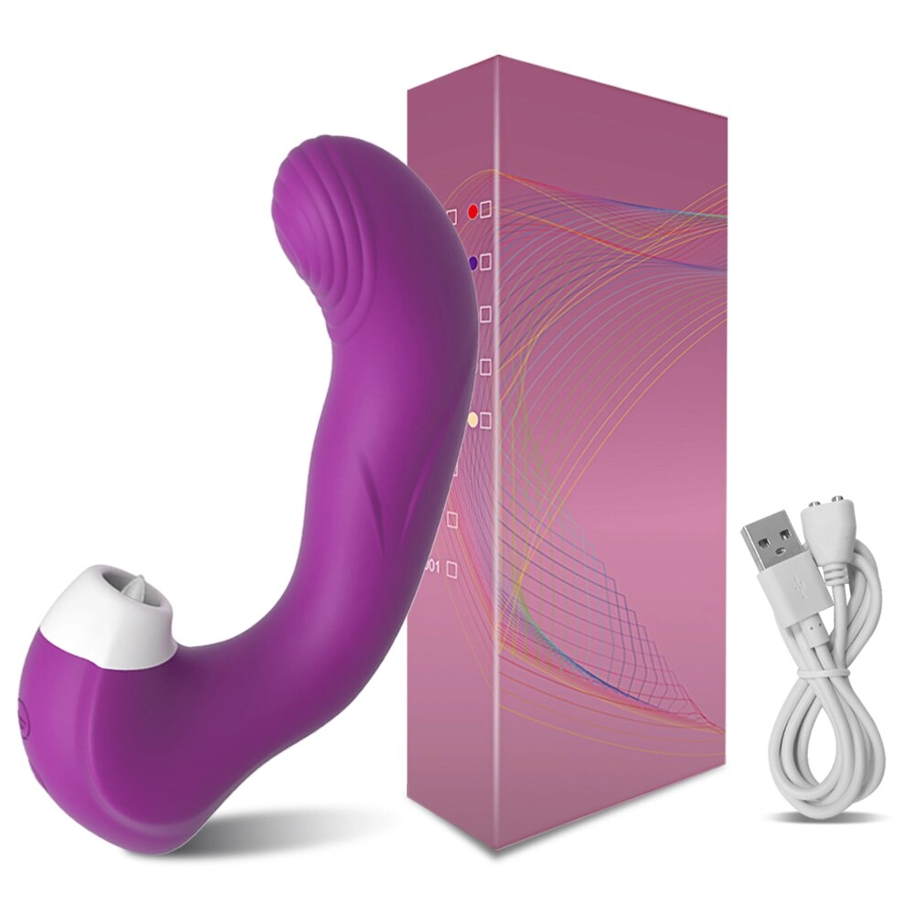 Powerful Clit Sucking Licking Vibrators for Women G Spot Oral Clitoris Sucker Rechargeable Dildo Toys