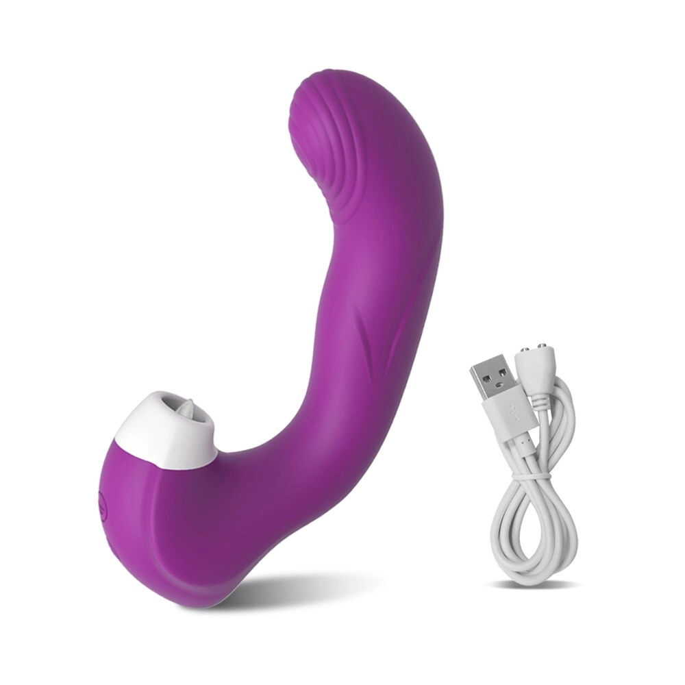 Powerful Clit Sucking Licking Vibrators for Women G Spot Oral Clitoris Sucker Rechargeable Dildo Toys