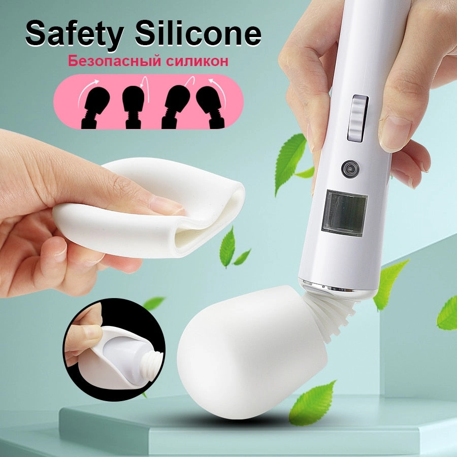 Powerful Magic Wand Vibrators for Women Clitoris Stimulator AV Stick G Spot Massager Female Masturbator Sex Toys for Woman