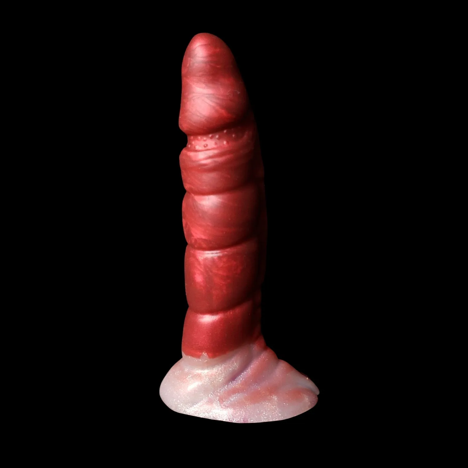 Premade Small Kezax - Split Blood Red / Sparkle White - Classic Firmness