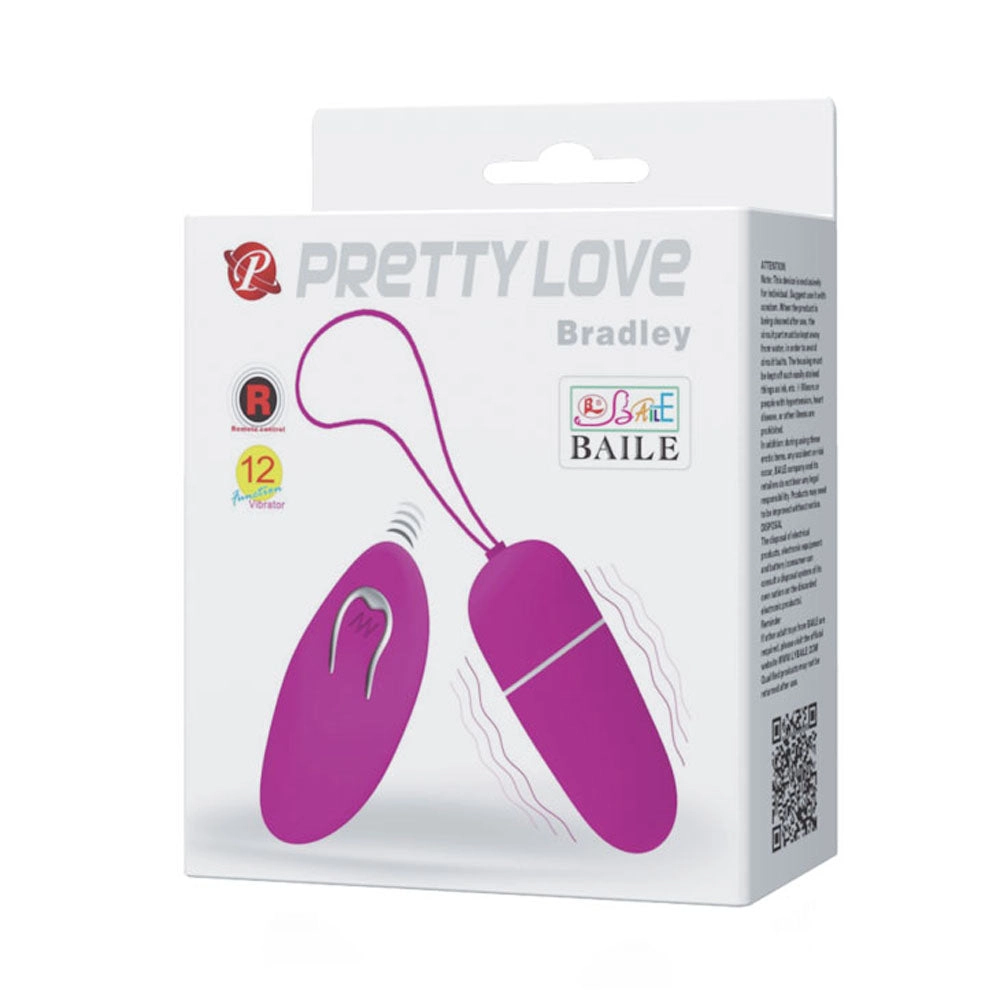 Pretty Love 12-Function Pink Vibrating Egg - Pocket-Sized Fun!
