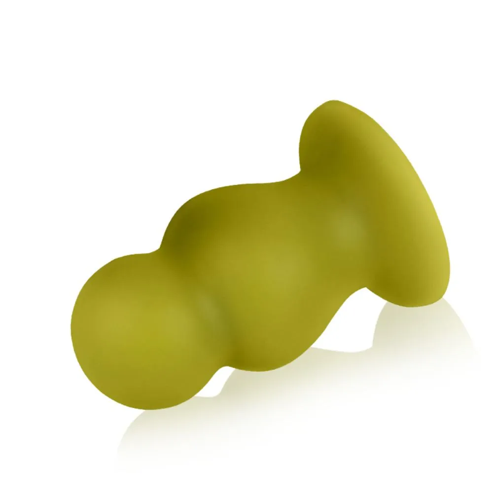 Puke - Small Anal Plug - Silicone Butt Plug - Ribbed Butt Plug