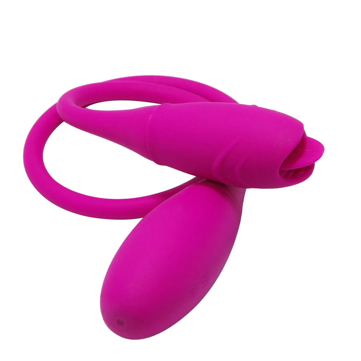 Rechargeable Dual Vibrator 7 Speeds Double Head Jump Egg Bullet Dildo Vibrator Anal Butt Plug for Couple